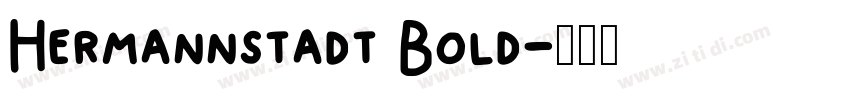 Hermannstadt Bold字体转换